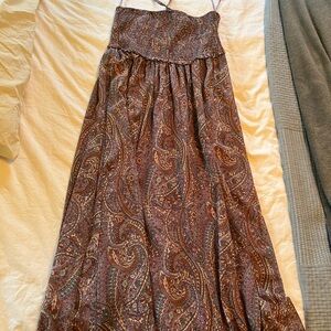 Elegant Paisley Maxi Skirt